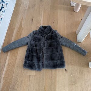 Linda Richards sheared mink & down jacket